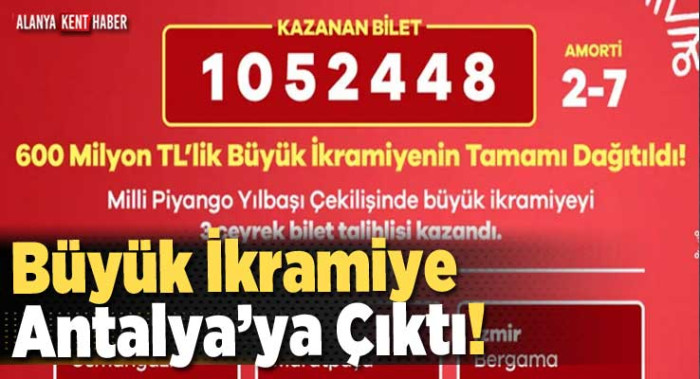 Büyük ikramiyeyi 3 il paylaştı! İşte talihli numara!